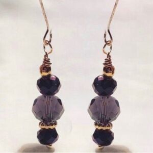 “Midnight Rain” Women’s Dangle Earrings